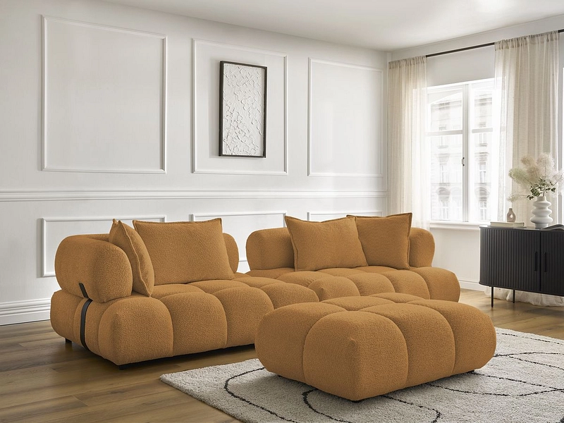 Divano con pouf BOBOCHIC ALYA Divano con pouf BOBOCHIC ALYA
