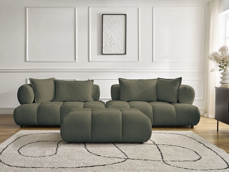 Divano con pouf BOBOCHIC ALYA Divano con pouf BOBOCHIC ALYA