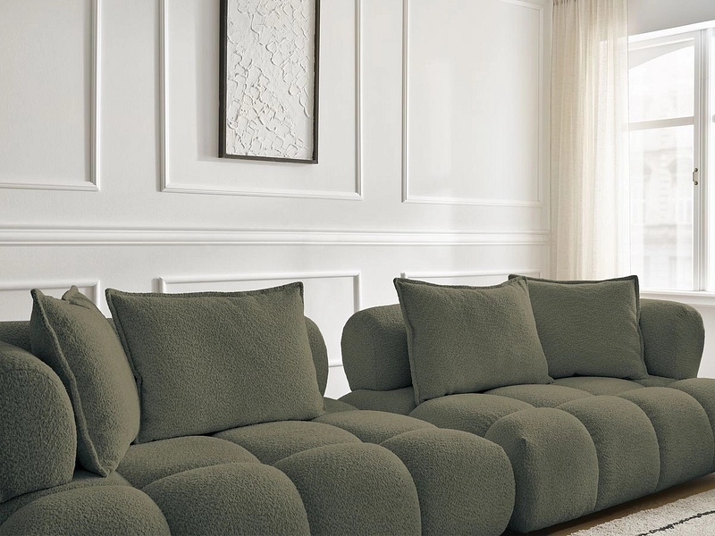 Divano con pouf BOBOCHIC ALYA Divano con pouf BOBOCHIC ALYA