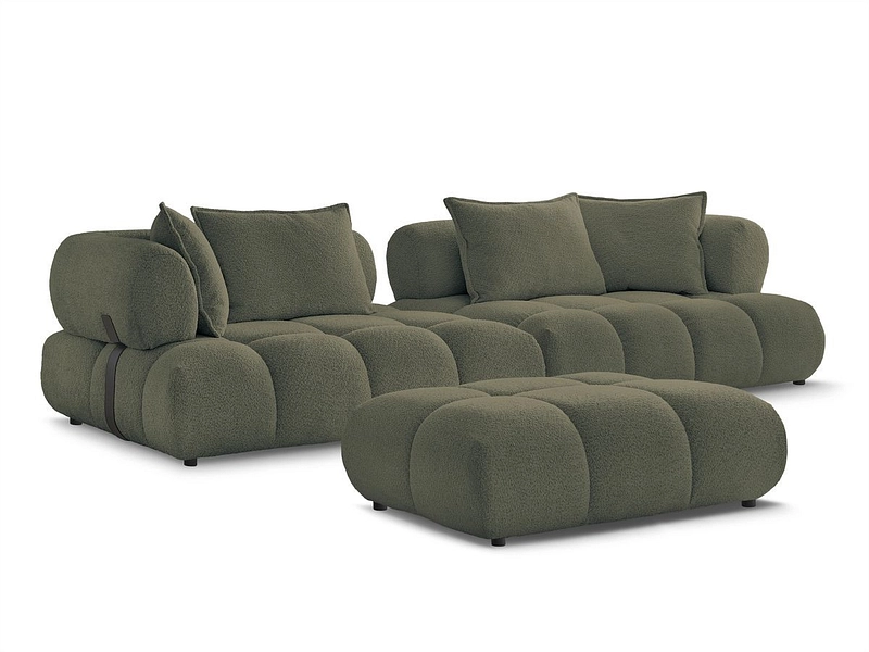 Divano con pouf BOBOCHIC ALYA Divano con pouf BOBOCHIC ALYA