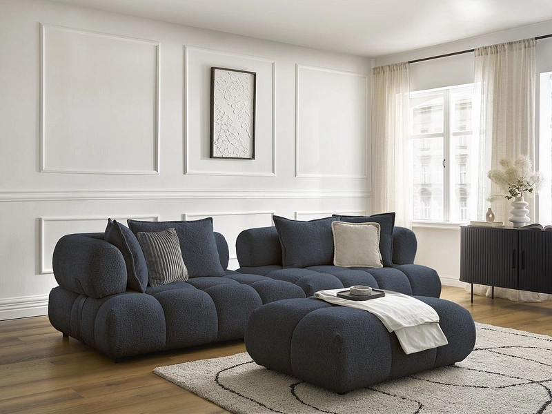 Divano con pouf BOBOCHIC ALYA Divano con pouf BOBOCHIC ALYA