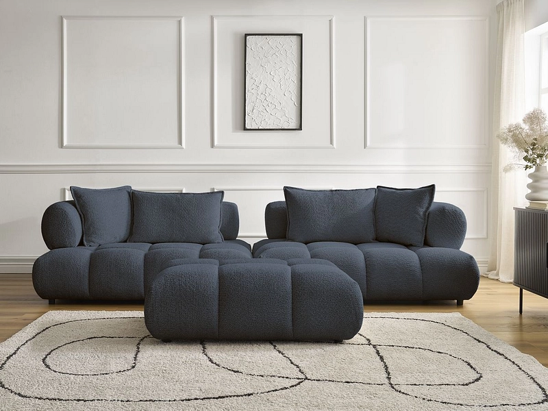 Divano con pouf BOBOCHIC ALYA Divano con pouf BOBOCHIC ALYA
