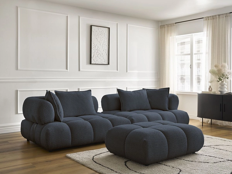Divano con pouf BOBOCHIC ALYA Divano con pouf BOBOCHIC ALYA