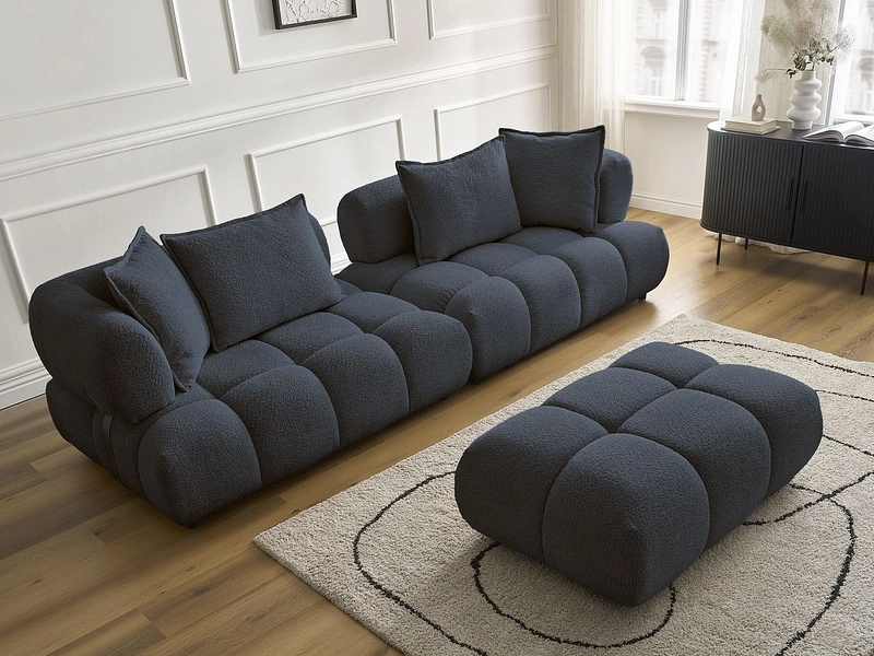 Divano con pouf BOBOCHIC ALYA Divano con pouf BOBOCHIC ALYA
