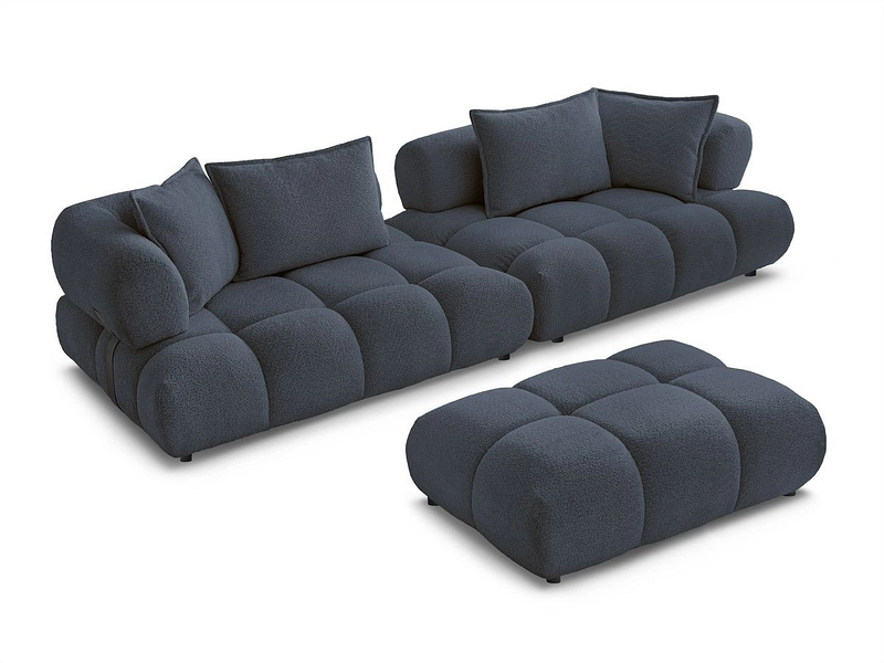 Divano con pouf BOBOCHIC ALYA Divano con pouf BOBOCHIC ALYA