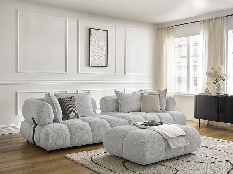 Divano con pouf BOBOCHIC ALYA Divano con pouf BOBOCHIC ALYA