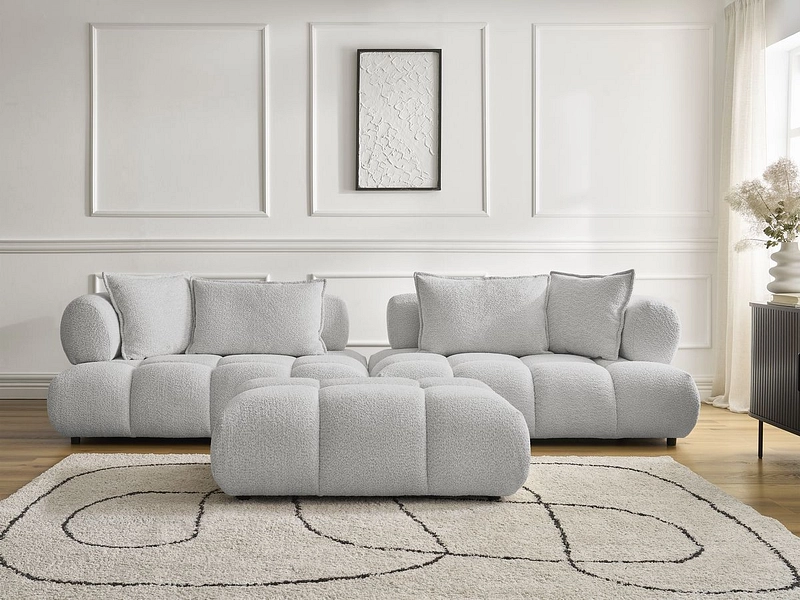 Divano con pouf BOBOCHIC ALYA Divano con pouf BOBOCHIC ALYA