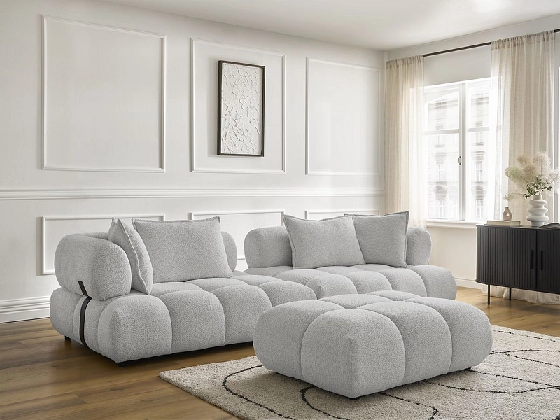 Divano con pouf BOBOCHIC ALYA Divano con pouf BOBOCHIC ALYA