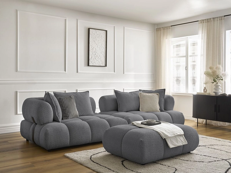 Divano con pouf BOBOCHIC ALYA Divano con pouf BOBOCHIC ALYA