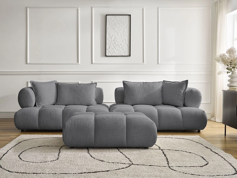 Divano con pouf BOBOCHIC ALYA Divano con pouf BOBOCHIC ALYA