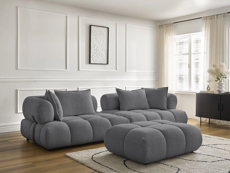 Divano con pouf BOBOCHIC ALYA Divano con pouf BOBOCHIC ALYA