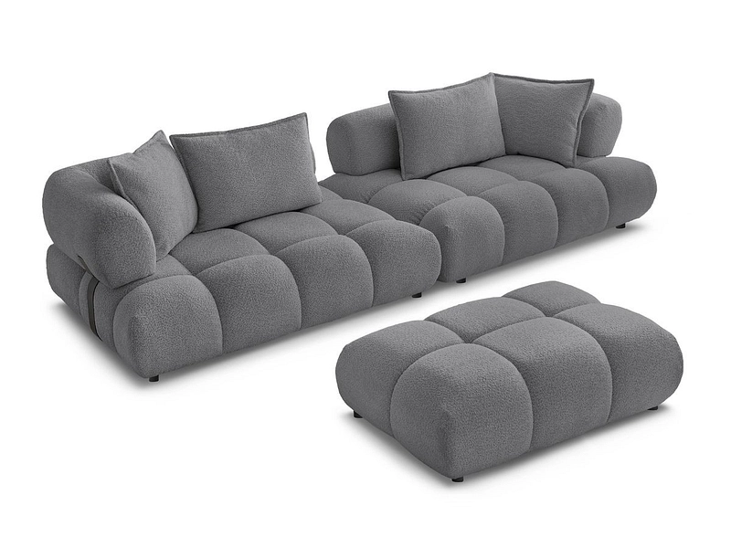 Divano con pouf BOBOCHIC ALYA Divano con pouf BOBOCHIC ALYA