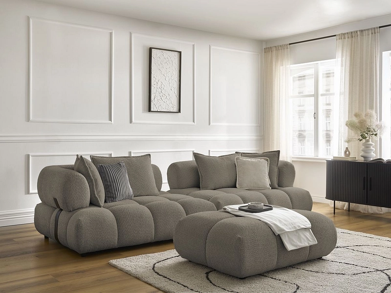 Divano con pouf BOBOCHIC ALYA Divano con pouf BOBOCHIC ALYA