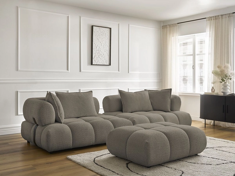 Divano con pouf BOBOCHIC ALYA Divano con pouf BOBOCHIC ALYA