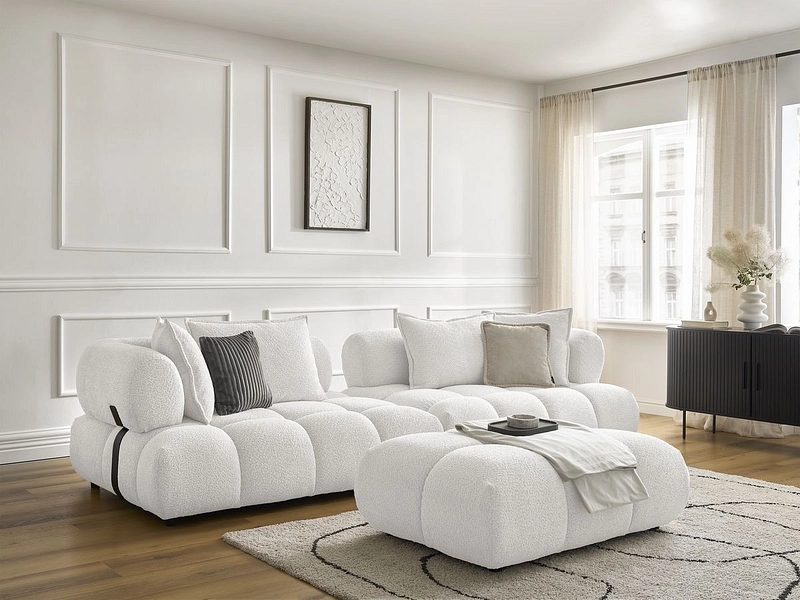 Divano con pouf BOBOCHIC ALYA Divano con pouf BOBOCHIC ALYA