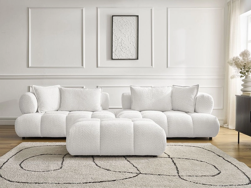 Divano con pouf BOBOCHIC ALYA Divano con pouf BOBOCHIC ALYA