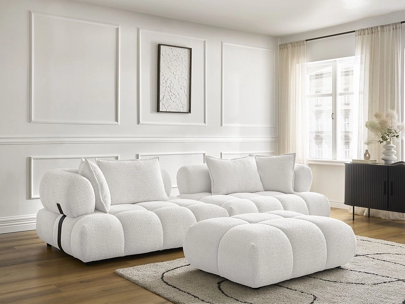 Divano con pouf BOBOCHIC ALYA Divano con pouf BOBOCHIC ALYA