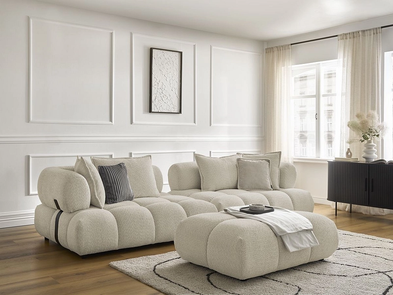 Divano con pouf BOBOCHIC ALYA Divano con pouf BOBOCHIC ALYA