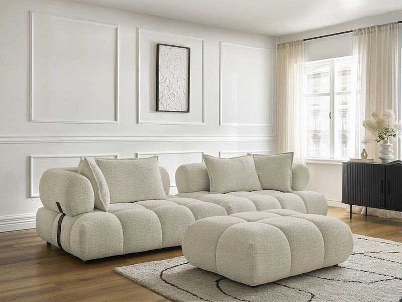 Divano con pouf BOBOCHIC ALYA Divano con pouf BOBOCHIC ALYA