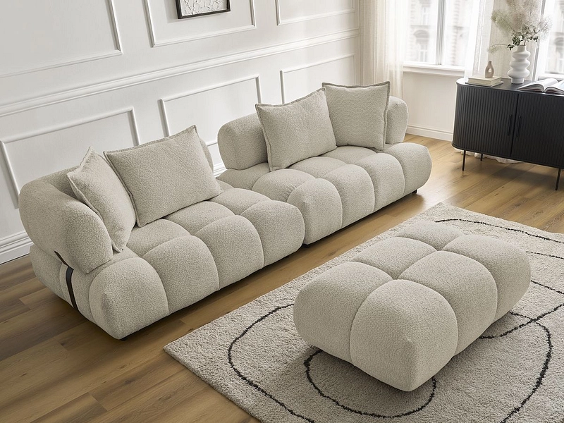 Divano con pouf BOBOCHIC ALYA Divano con pouf BOBOCHIC ALYA