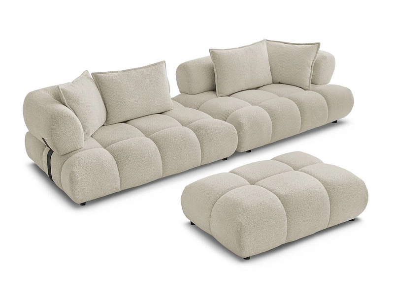 Divano con pouf BOBOCHIC ALYA Divano con pouf BOBOCHIC ALYA