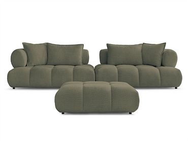 Divano con pouf BOBOCHIC ALYA