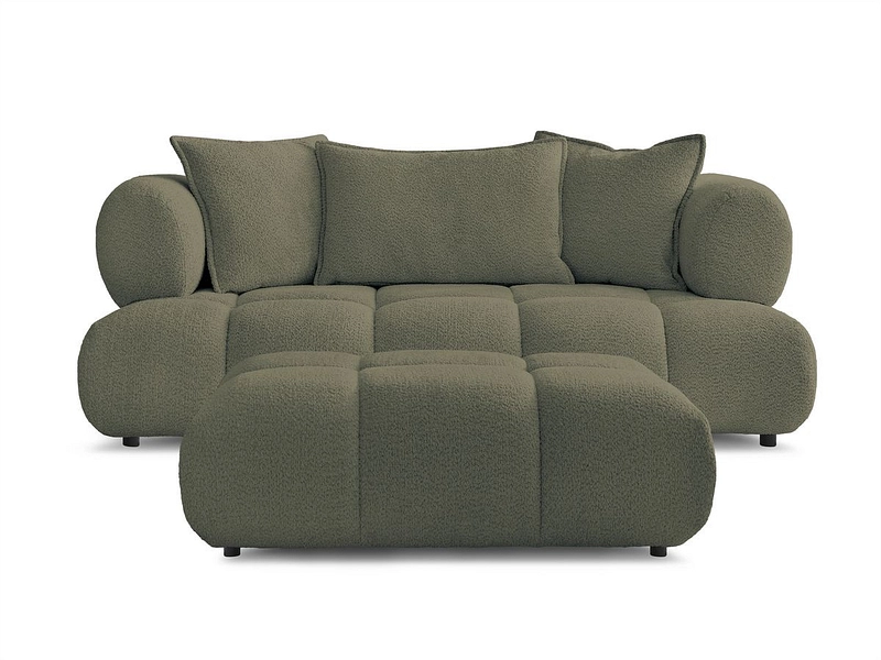 Canapé 2 places avec pouf BOBOCHIC ALYA Canapé 2 places avec pouf BOBOCHIC ALYA