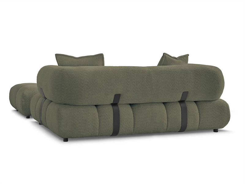 Canapé 2 places avec pouf BOBOCHIC ALYA Canapé 2 places avec pouf BOBOCHIC ALYA