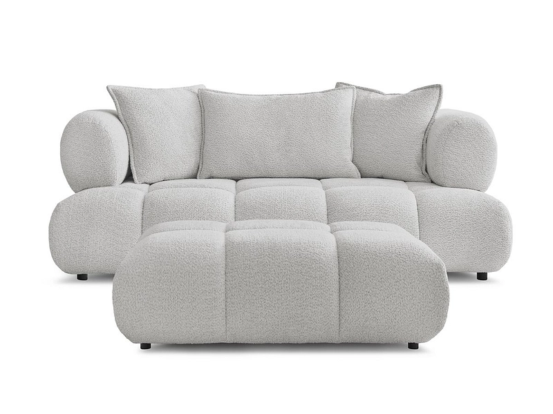 Canapé 2 places avec pouf BOBOCHIC ALYA Canapé 2 places avec pouf BOBOCHIC ALYA