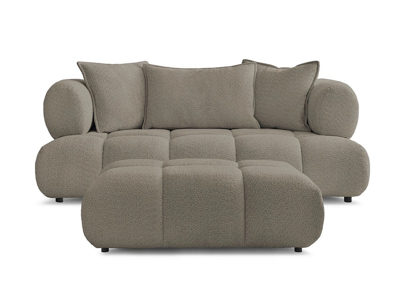 Canapé 2 places avec pouf BOBOCHIC ALYA Canapé 2 places avec pouf BOBOCHIC ALYA