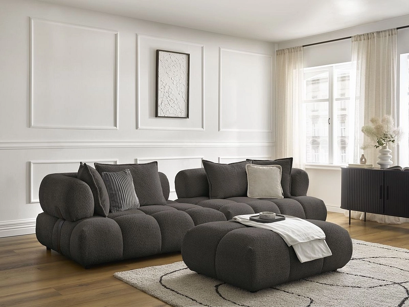 Divano con pouf BOBOCHIC ALYA Divano con pouf BOBOCHIC ALYA