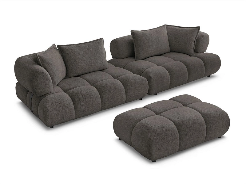 Divano con pouf BOBOCHIC ALYA Divano con pouf BOBOCHIC ALYA