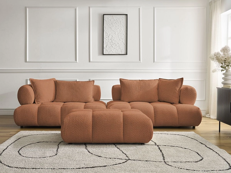 Divano con pouf BOBOCHIC ALYA Divano con pouf BOBOCHIC ALYA