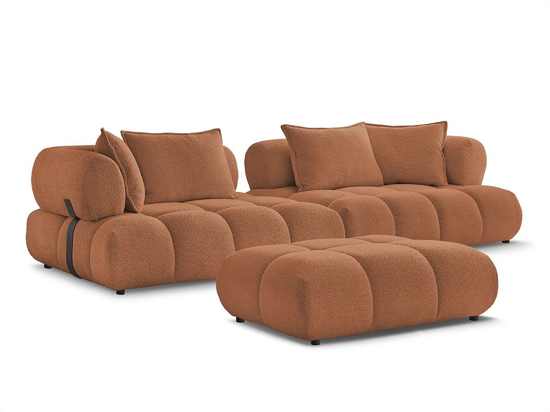 Divano con pouf BOBOCHIC ALYA Divano con pouf BOBOCHIC ALYA