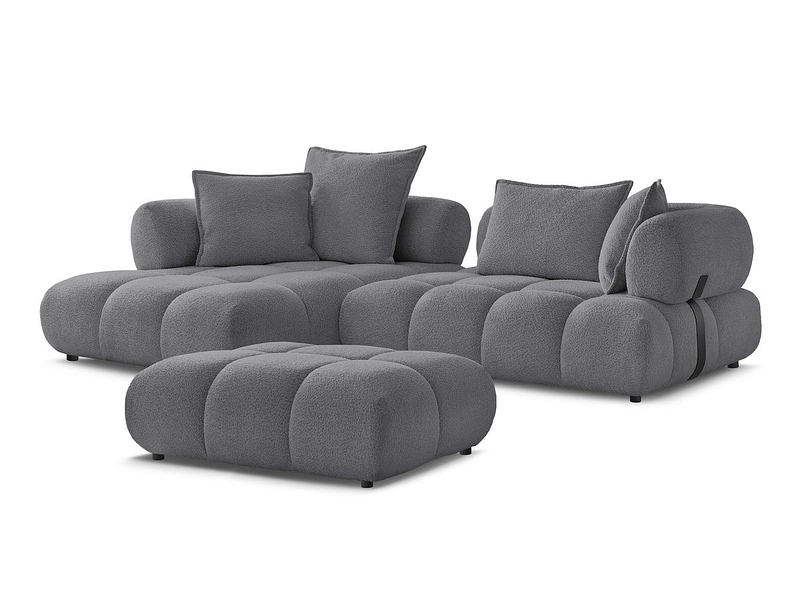 Ecksofa mit Hocker BOBOCHIC ALYA