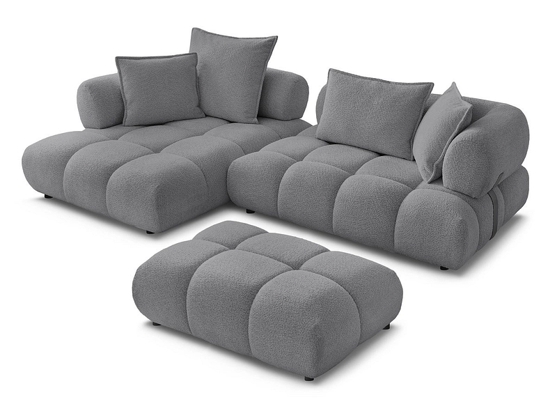 Ecksofa mit Hocker BOBOCHIC ALYA