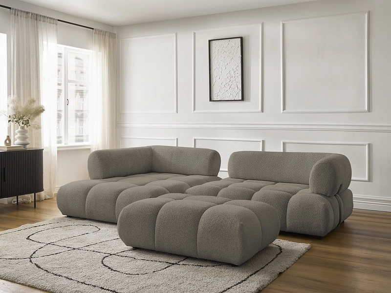 Ecksofa mit Hocker BOBOCHIC ALYA