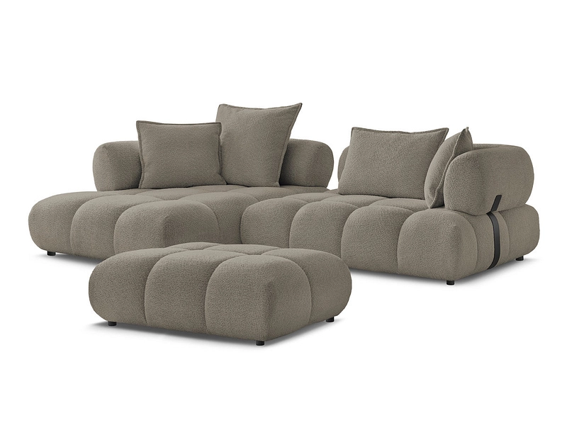 Ecksofa mit Hocker BOBOCHIC ALYA