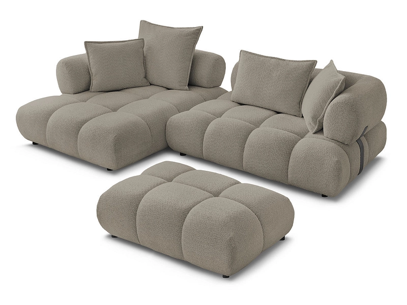 Ecksofa mit Hocker BOBOCHIC ALYA