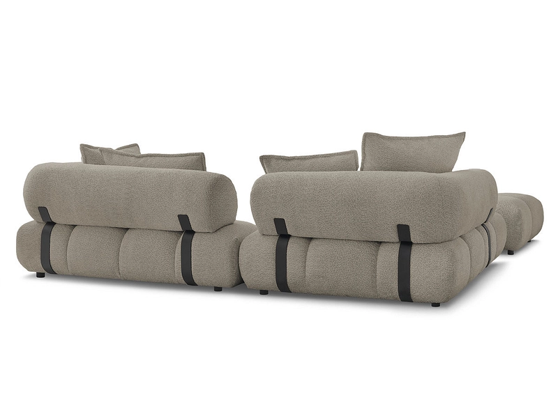 Ecksofa mit Hocker BOBOCHIC ALYA