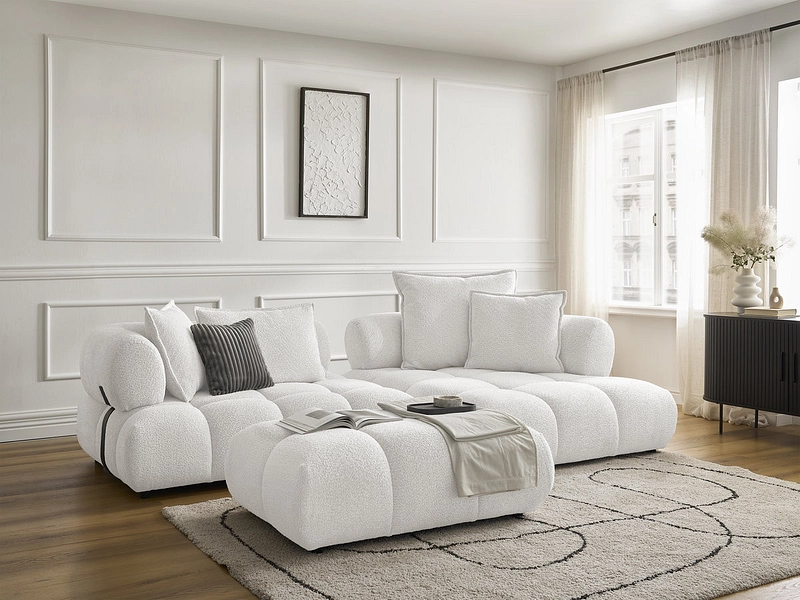 Ecksofa mit Hocker BOBOCHIC ALYA Ecksofa mit Hocker BOBOCHIC ALYA