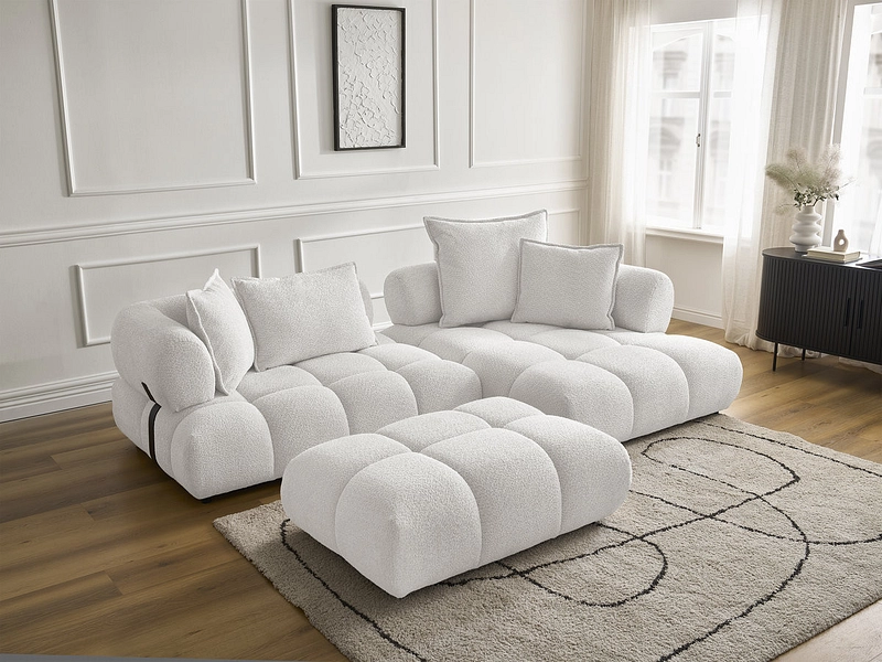 Ecksofa mit Hocker BOBOCHIC ALYA Ecksofa mit Hocker BOBOCHIC ALYA