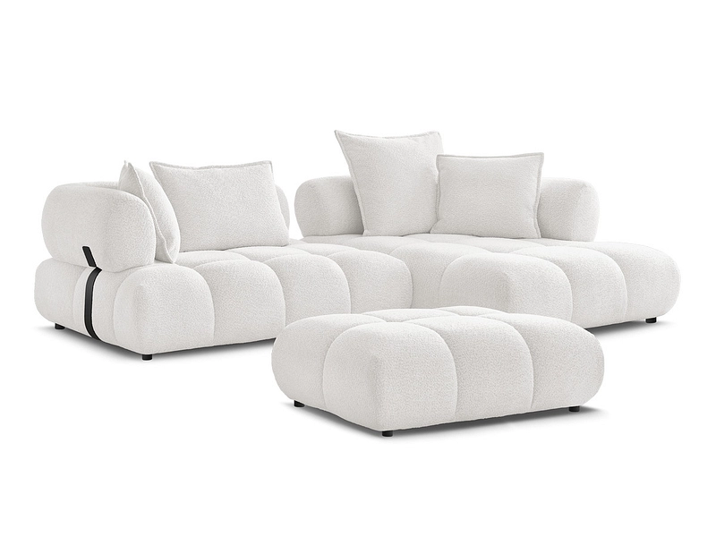 Ecksofa mit Hocker BOBOCHIC ALYA Ecksofa mit Hocker BOBOCHIC ALYA