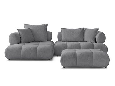 Ecksofa mit Hocker BOBOCHIC ALYA