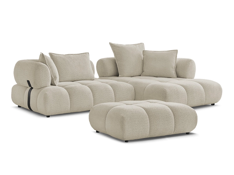 Ecksofa mit Hocker BOBOCHIC ALYA
