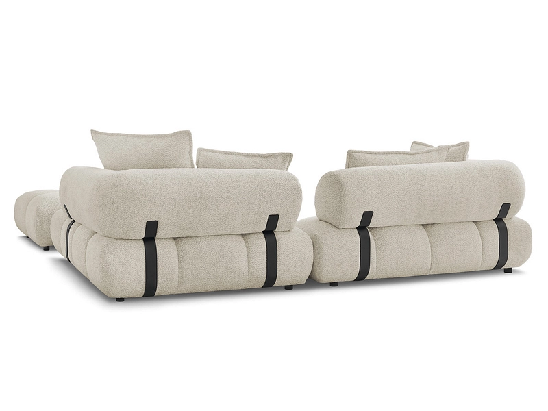 Ecksofa mit Hocker BOBOCHIC ALYA