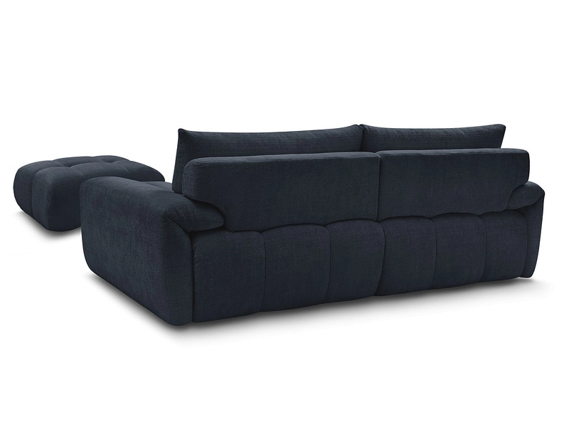 Canapé 3 places avec pouf BOBOCHIC IVANE Canapé 3 places avec pouf BOBOCHIC IVANE