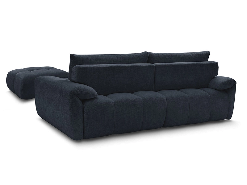 Canapé 3 places avec pouf BOBOCHIC IVANE Canapé 3 places avec pouf BOBOCHIC IVANE