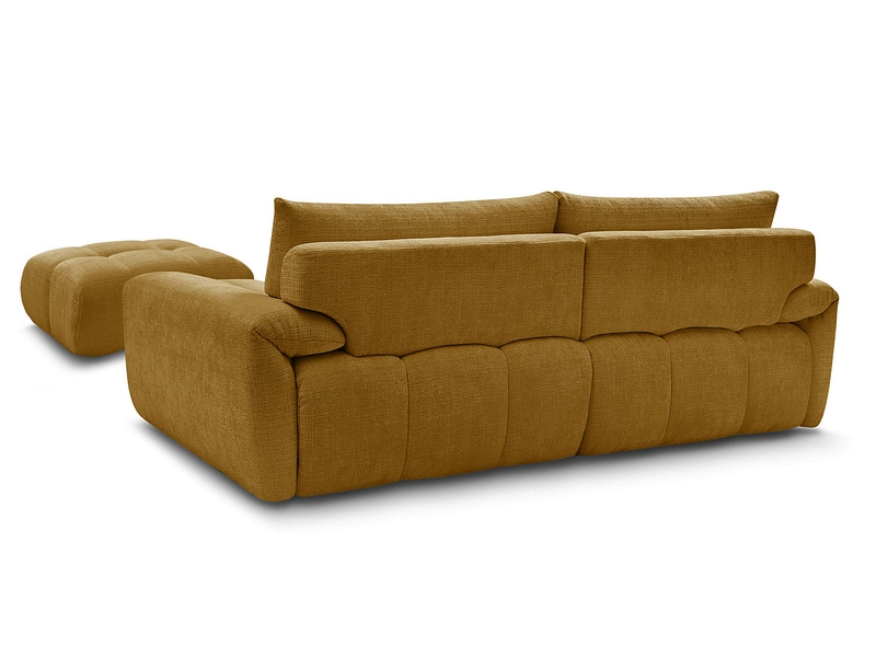 Canapé 3 places avec pouf BOBOCHIC IVANE Canapé 3 places avec pouf BOBOCHIC IVANE