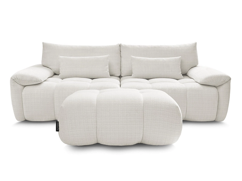 Canapé 3 places avec pouf BOBOCHIC IVANE Canapé 3 places avec pouf BOBOCHIC IVANE